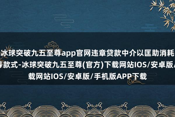 冰球突破九五至尊app官网违章贷款中介以匡助消耗者“养好征信”等款式-冰球突破九五至尊(官方)下载网站IOS/安卓版/手机版APP下载